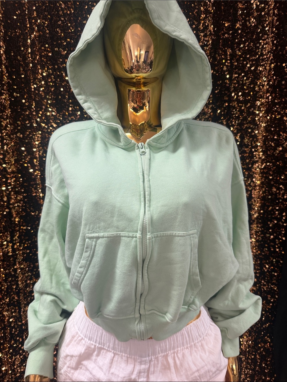 Daily Drills Mint Green Zip-Up Hoodie - Women's Lightweight Hooded Jacket
